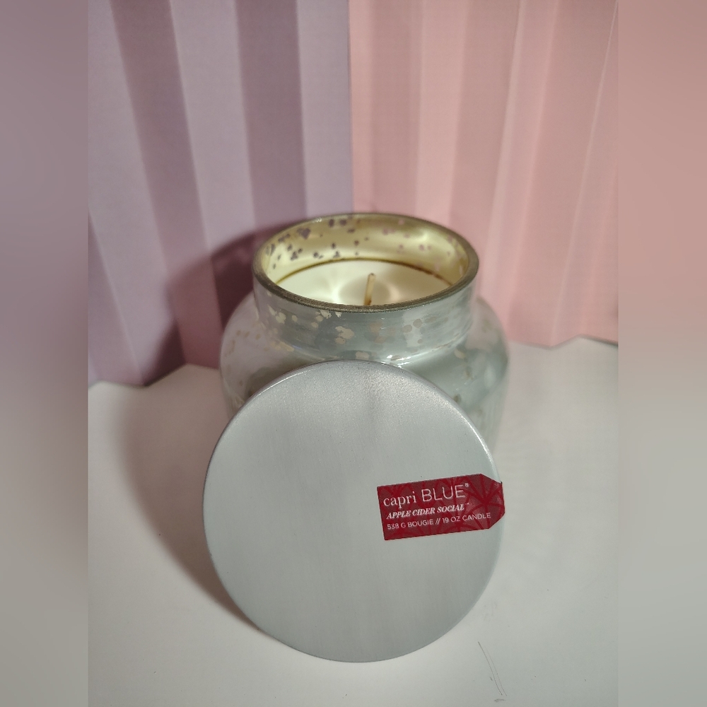 Capri Blue Holiday Mercury Jar Candle - Apple Cider Social (19 oz) - Picture 4 of 9